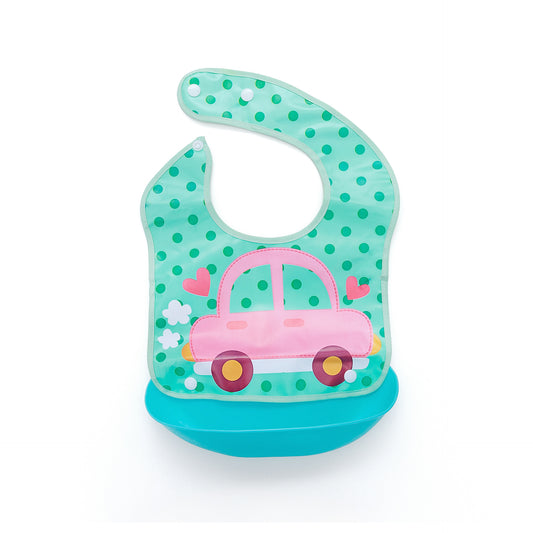 RM20072024-1 مريول أطفال مشمع مع جيب قابل للإزالة