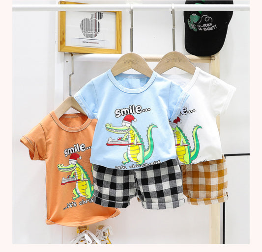 AO0111-11 طقم قطعتين ( بلوزة + شورت)