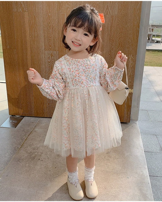 AO0507-110 فستان مورد ناعم مزين بالدانتيل