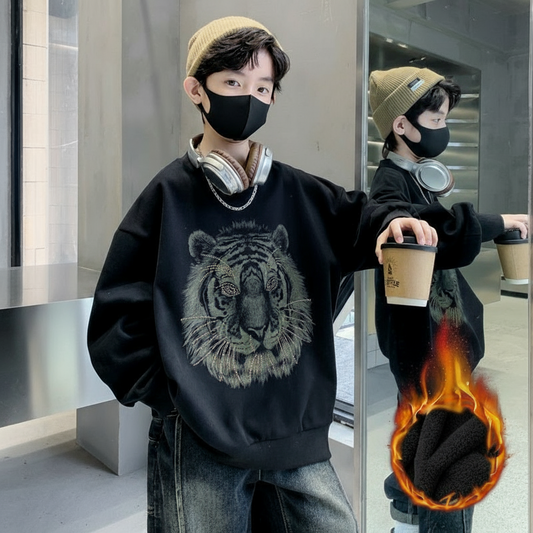 WZH301124-19 بلوزة شتوية مبطنة فرو تقيل