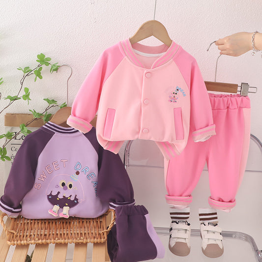 SSX220824-110 ترينج قطعتين قطن 100% (جكيت + بنطلون )