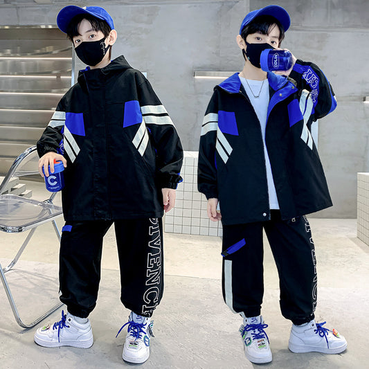 WZ261124-8 ترينج ستان قطعتين ( جكيت + بنطلون) ربيعي صيفي خريفي