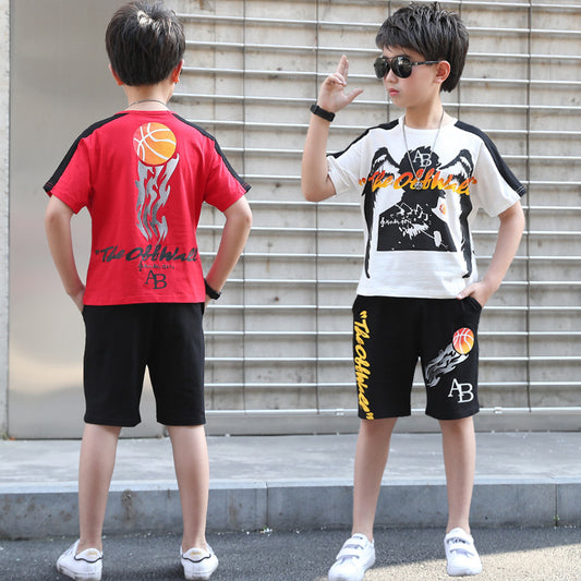 SS-2278B طقم سبورت قطني بلوزة + شورت