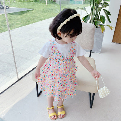 SSP-900G فستان قطعتين ( بلوزة قطنية طويلة + فستان)