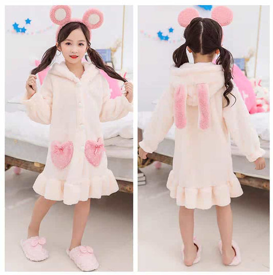 WJ-180 قميص نوم فرو ناعم غسيل ولبس