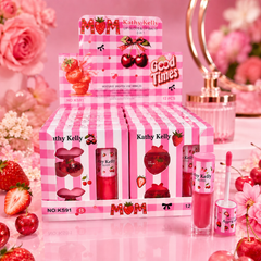 مجموعة العناية بالشفاه 3 في 1 من (Kathy Kelly) 2lip balm + lip gloss . Cos120526-17