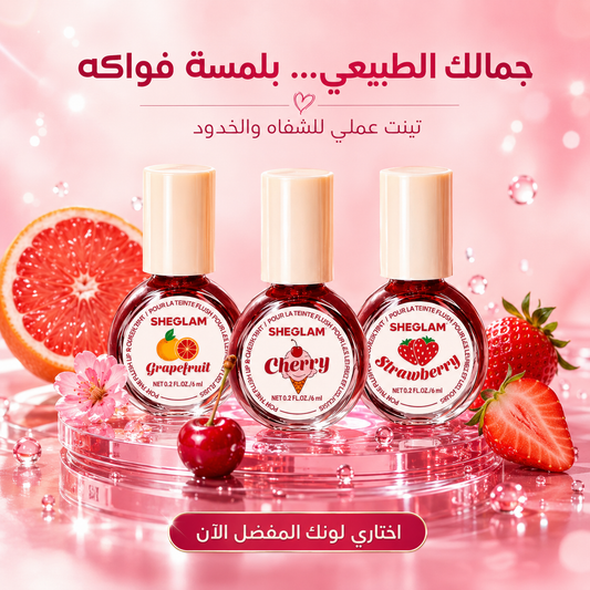 تينت شفاه وخدود شيغلام فواكه - SHEGLAM Fruit Flush Tint – 6m CAS-20260610-032052-714