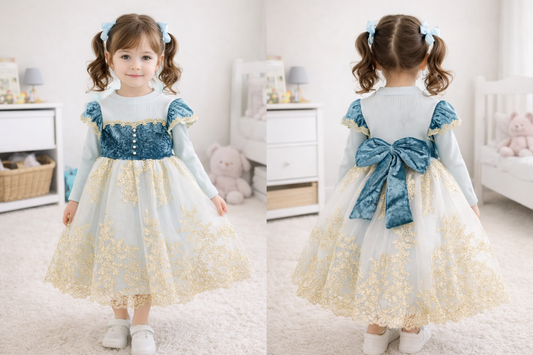 SA-013 فستان الاميرة خريفي شتوي