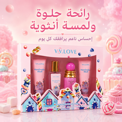 طقم هدايا وعناية وتعطير V.V.LOVE Marshmallow Blush – مجموعة مارشميلو بلَش MUNSH-20260609-194620-524