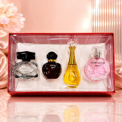 طقم عطور فيز النسائي الفاخر VEYES Perfume Gift Box - 4 عطور - MUNSH-20260609-195016-641