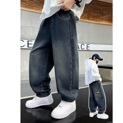 WZH301124-37 بنطلون ولادي جينز شتوي مبطن فرو