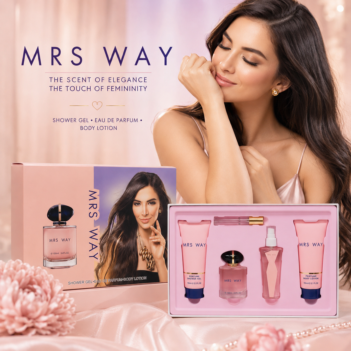 بكج عطر وعناية MRS WAY الفاخر للنساء
 Cos120526-14