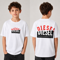 تيشيرت ولادي Diesel صيفي – قطن ناعم بتصميم أمامي وخلف
 Aqa200526-02D