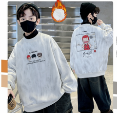 WZH301124-16 بلوزة شتوية مبطنة فرو تقيل