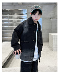 WZH301124-58 طقم  ولادي  جينز قطعتين ( جكيت + بنطلون)