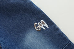 SSX220824-104 طقم 3 قطع ( بلوزة قطن + جكيت قطن + بنطلون جينز )