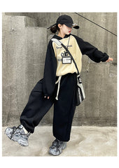 WZH191124-44 بدلة شتوي سميكة مبطنة فرو بالكامل قطعتين ( بلوزة + بنطلون)