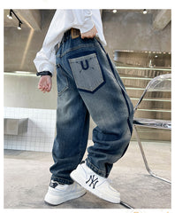 WZH301124-31 بنطلون جينز ولادي