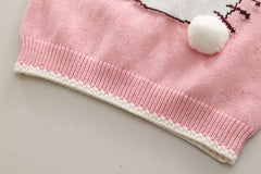 SSN040924-50 طقم بناتي كيتي 3 قطع ( فست صوف + قميص + بنطلون جينز )