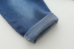 SSX220824-104 طقم 3 قطع ( بلوزة قطن + جكيت قطن + بنطلون جينز )