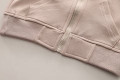 SSX220824-139 ترينج ربيعي خريفي قطن 3 قطع ( جكيت + بلوزة + بنطلون )