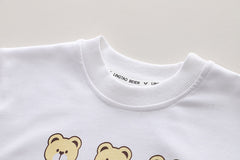 SSX220824-162 طقم 3 قطع ( فست صوف + بلوزة قطنية + بنطلون جينز)