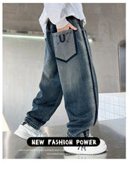 WZH301124-31 بنطلون جينز ولادي