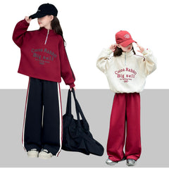 WZH191124-25 بدلة شتوي سميكة قطنية جواها فرو تقيل شتوي