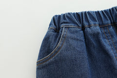 SSX220824-104 طقم 3 قطع ( بلوزة قطن + جكيت قطن + بنطلون جينز )