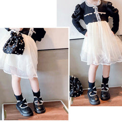 WDY260924-8 حذاء بناتي أنيق قالب مريح رسمي للأعياد والمناسبات