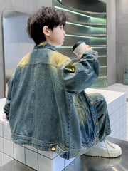 WZH301124-56 طقم جينز قطعتين( جكبت + بنطلون)