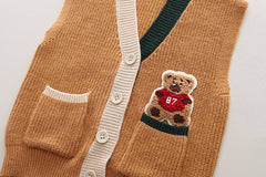 SSX220824-162 طقم 3 قطع ( فست صوف + بلوزة قطنية + بنطلون جينز)