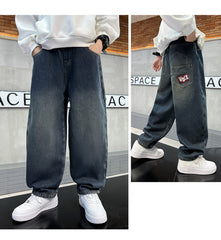 WZH301124-37 بنطلون ولادي جينز شتوي مبطن فرو