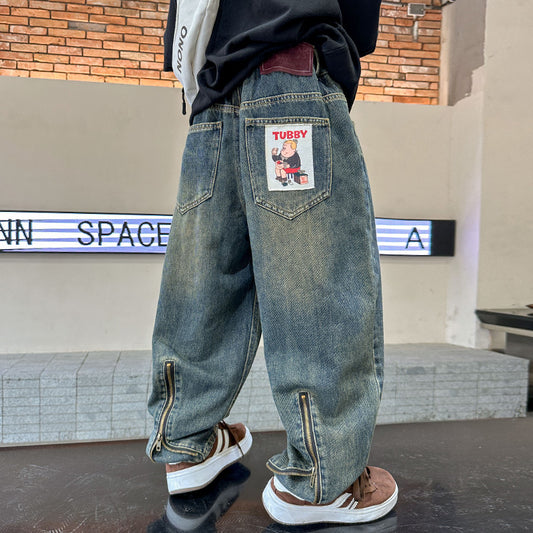 WZH301124-40 بنطلون جينز ولادي