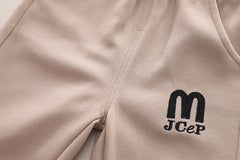 SSX220824-139 ترينج ربيعي خريفي قطن 3 قطع ( جكيت + بلوزة + بنطلون )