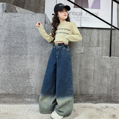 RM150424-17  طقم بناتي ربيعي قطعتين (بلوزة + بنطلون )