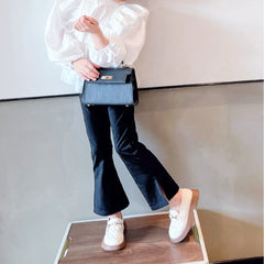 WDY260924-7 حذاء أنيق ومريح رسمي بناتي للأعياد والمناسبات