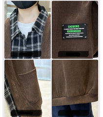 WZH301124-28 جكيت ولادي مع قبة قميص كروهات قطعة وحدة