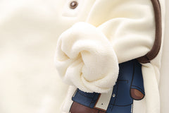 SSX220824-24 طقم ولادي شتوي قطن من جواه فرو تقيل قطعتين ( بلوزة + بنطلون)