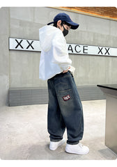 WZH301124-37 بنطلون ولادي جينز شتوي مبطن فرو