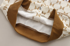 SSX220824-152 طقم ولادي قطني 3 قطع ( بلوزة+ جكيت + بنطلون ) ربيعي خريفي