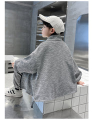 WZ261124-9 بدلة خريفي شتوي مصوفة تقيلة كتير قطعتين ( جكيت + بنطلون)