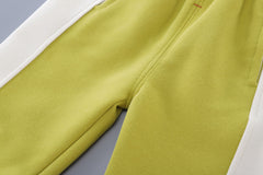 SSX220824-181 ترينج قطن دافي ربيعي خريفي قطعتين ( بلوزة + بنطلون)