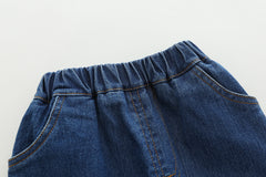 SSX220824-104 طقم 3 قطع ( بلوزة قطن + جكيت قطن + بنطلون جينز )