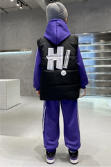 WZ261124-18 بدلة شتوي تقيلة 3 مبطنة فرو بالكامل ( بلوزة + بنطلون + فست نفخ)