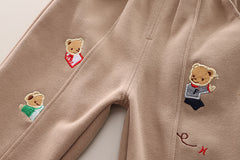 SSN040924-45 طقم تقيل خريفي شتوي ربيعي 3 قطع ( جكيت + قميص + بنطلون)