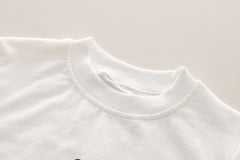 SSX220824-152 طقم ولادي قطني 3 قطع ( بلوزة+ جكيت + بنطلون ) ربيعي خريفي