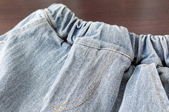 SSX220824-126 طقم قطعتين ( قميص + بنطلون جينز )