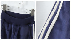 HBC040924-12 طقم شتوي مخمل ومبطن فرو بالكامل قطعتين ( جكيت + بنطلون)