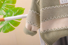 طقم قطعتين ( بلوزة صوف تقيل + بنطلون ) SSX220824-171